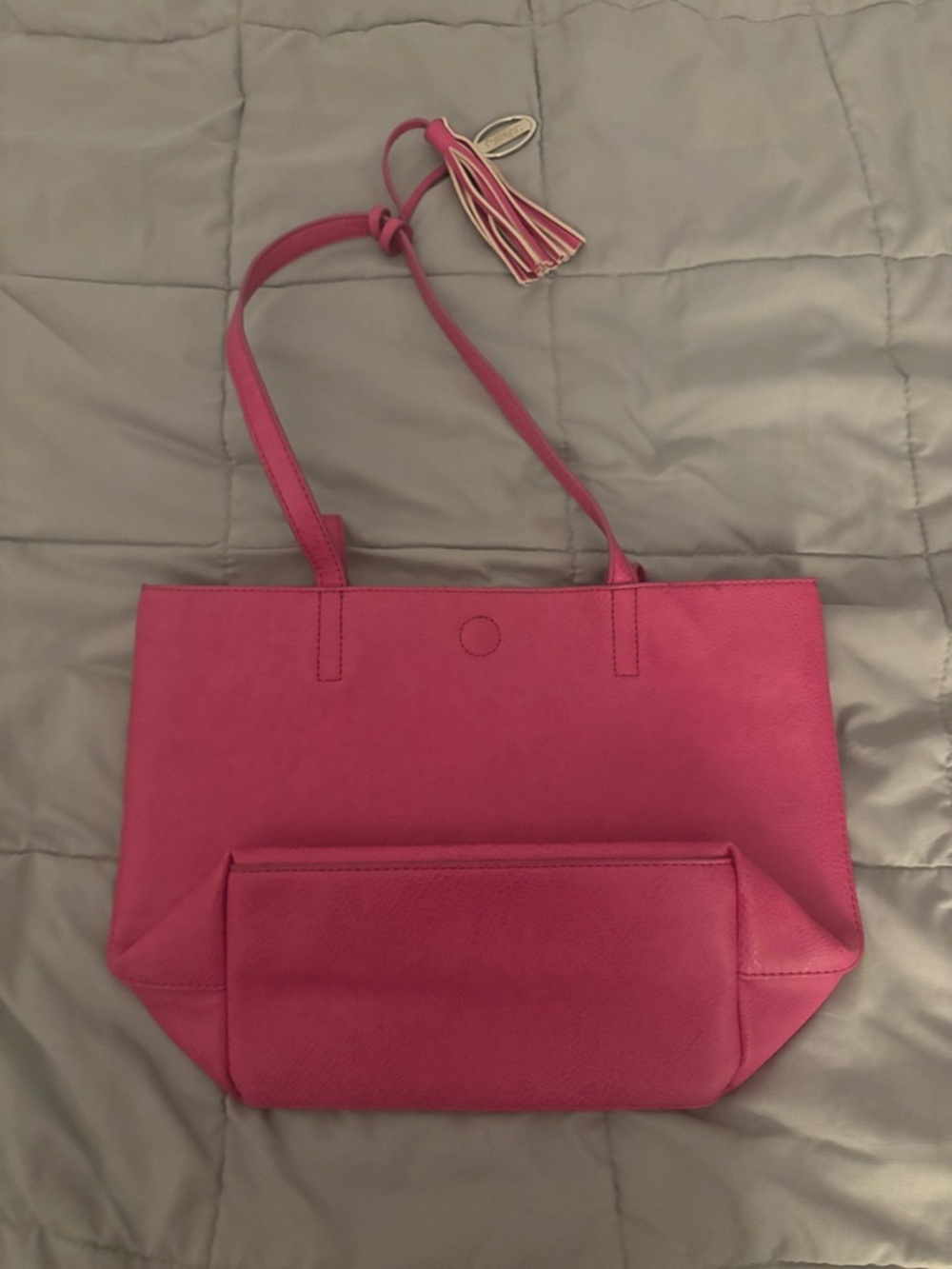 Carlos by Carlos Santana Hot Pink Tote with Tassel